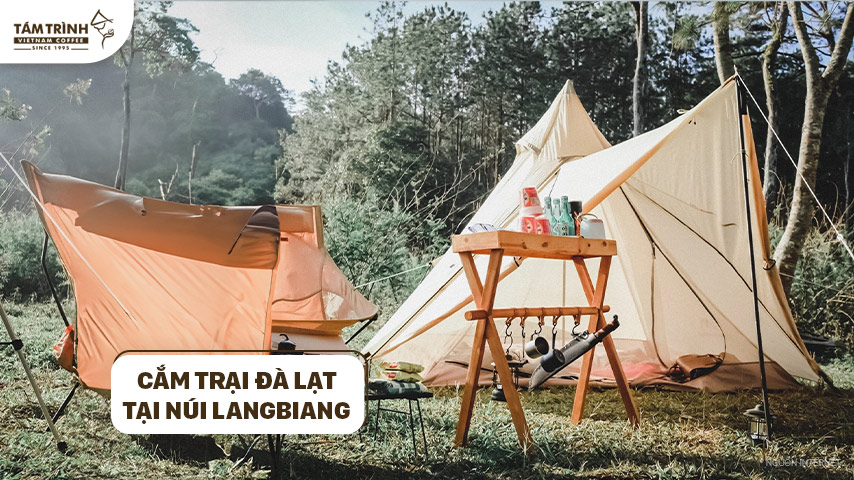 Cắm trại Đà Lạt tại núi LangBiang.
