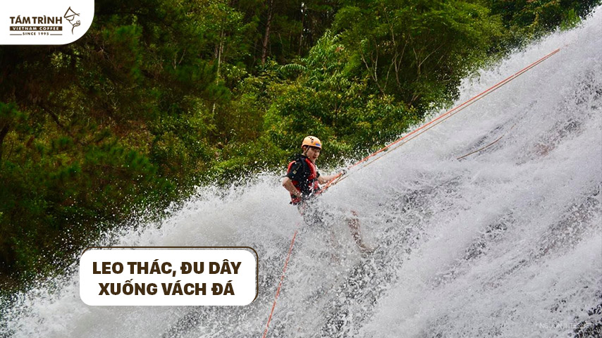 Leo thác, đu dây xuống vách đá là những hoạt động thách thức những trái tim dũng cảm