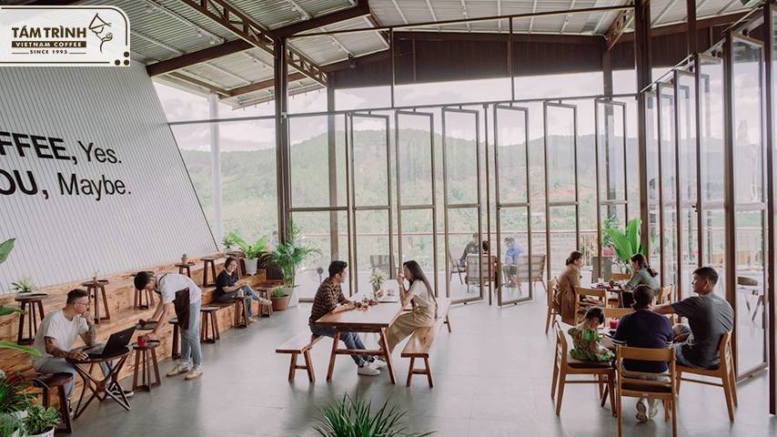 Góc tận hưởng cà phê “cực chill” tại Tám Trình Coffee Experience