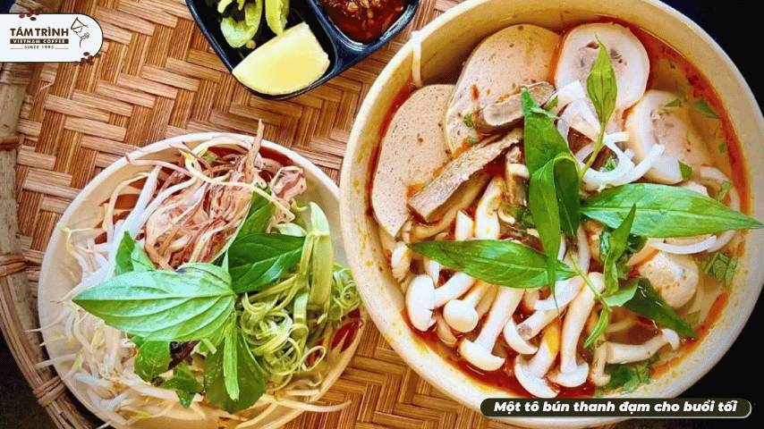 Một tô bún thanh đạm cho buổi tối