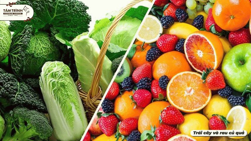Trái cây và rau củ quả&nbsp;