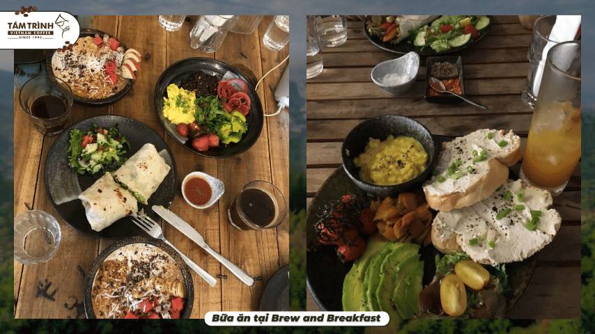 Bữa ăn tại Brew and Breakfast