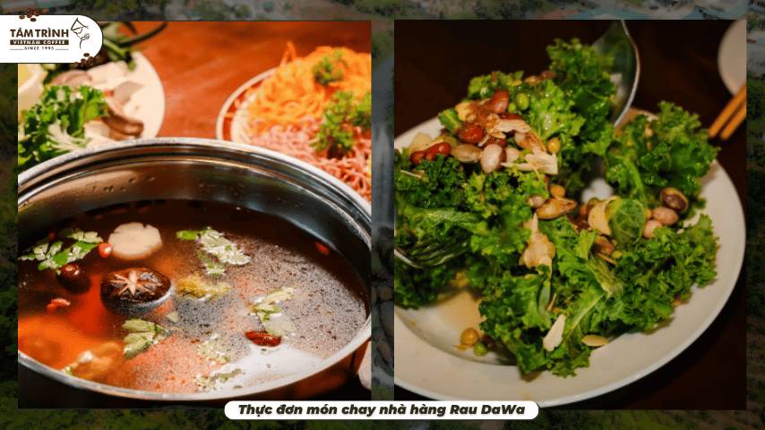Thực đơn món chay nhà hàng Rau DaWa