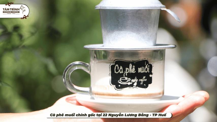Cà phê muối chính gốc tại 22 Nguyễn Lương Bằng - TP Huế