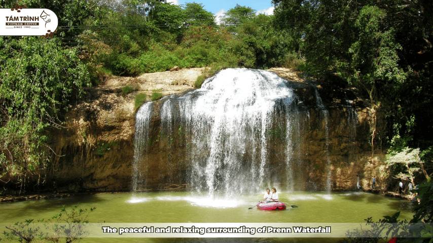 The peaceful and relaxing surrounding of Prenn Waterfall