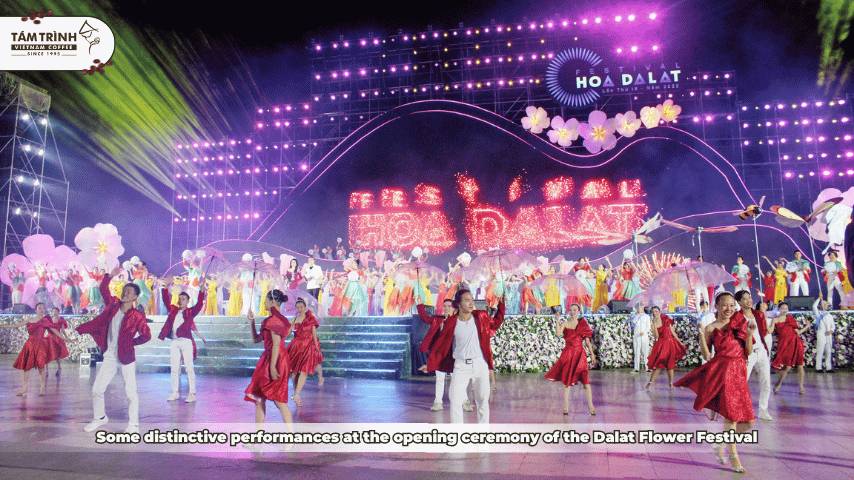 Some distinctive performances at the opening ceremony of the Dalat Flower Festival