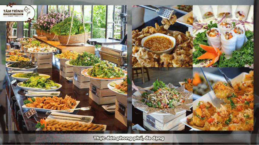 Thực đơn phong phú, đa dạng&nbsp;