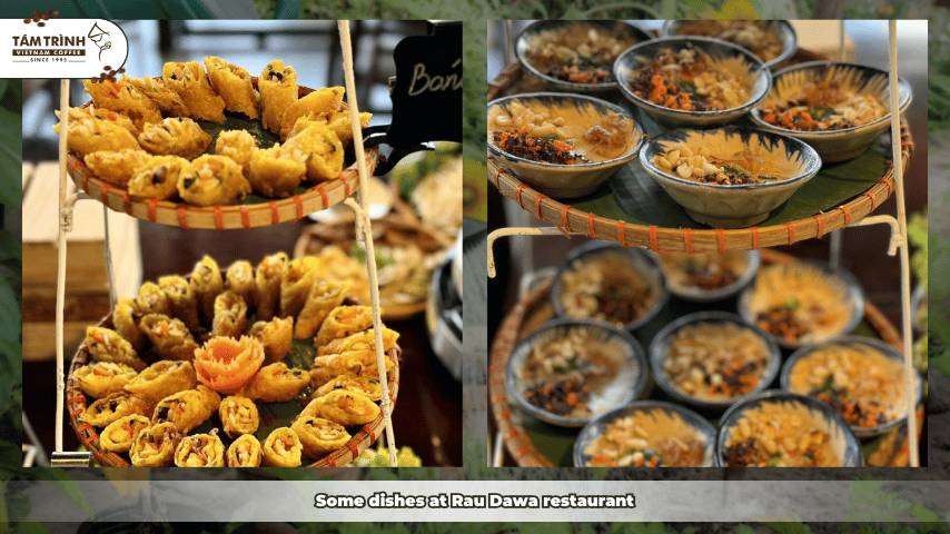Some dishes at Rau Dawa restaurant
