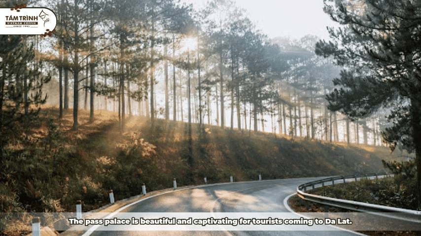 The pass palace is beautiful and captivating for tourists coming to Da Lat.