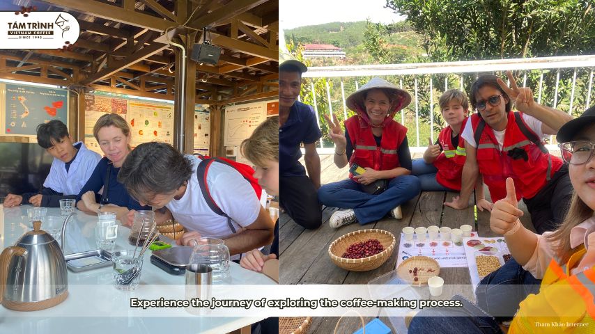 Experience the journey of exploring the coffee-making process.