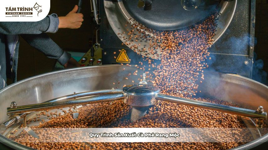 Quy trình sản xuất cà phê rang mộc