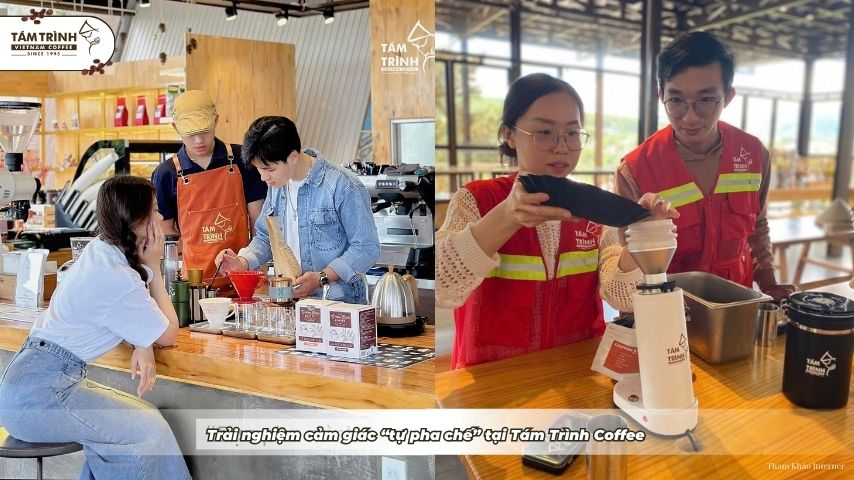 Trải nghiệm cảm giác “tự pha chế” tại Tám Trình Coffee