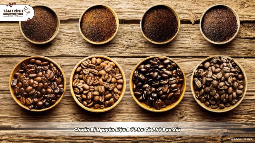 Bước đầu chuẩn bị cho công thức pha bạc xỉu đá chuẩn vị&nbsp;