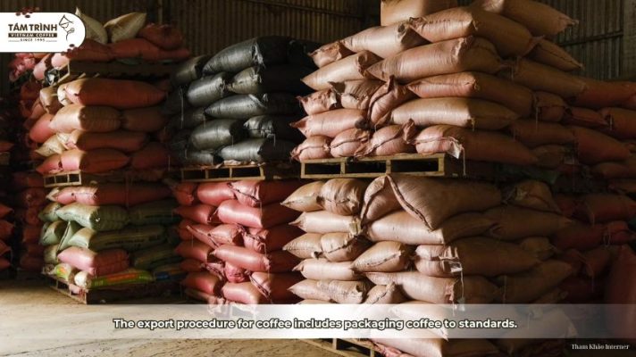 The export procedure for coffee includes packaging coffee to standards.