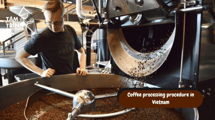 Coffee processing procedure in Vietnam