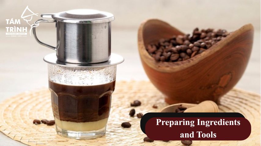 Preparing ingredients and tools